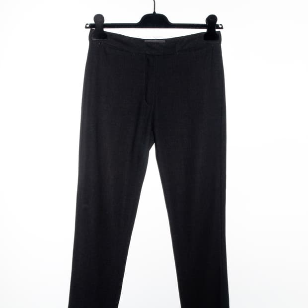 Wool Slit Quarter Pants
