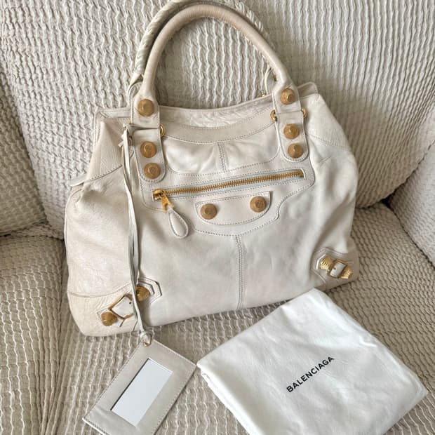 발렌시아가 자이언트 시티호보백 브리프 토트백 숄더백