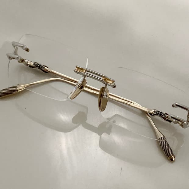 크롬하츠 로디 실버&골드 콤비 컬러 LORDIE  무테 안경