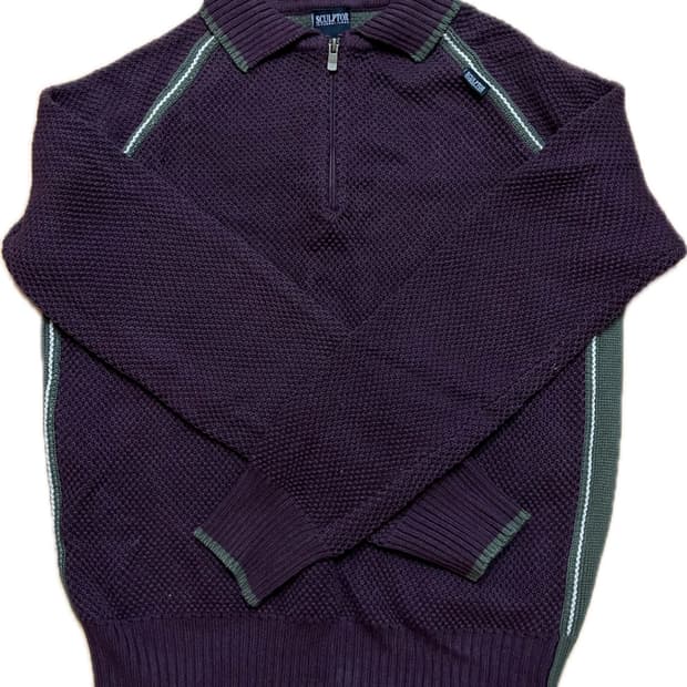 스컬프터 하프집업 니트 M