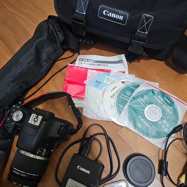 캐논 EOS 500D DSLR 카메라 세트