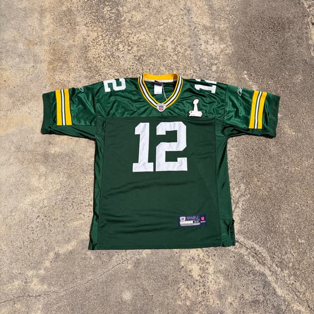 리복 NFL 그리베이 패커스 빈티지 유니폼 져지 48