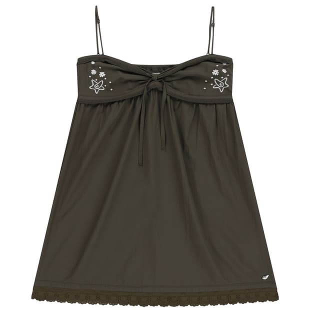 코이세이오 solar stitch mini dress brown