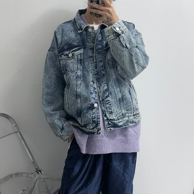 Colza 워싱 데님 트러커자켓 japanese vintage