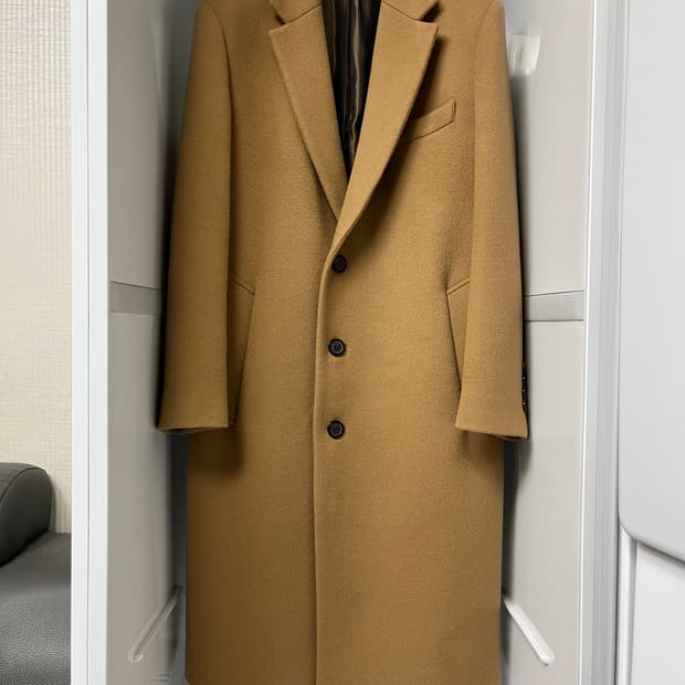 솔리드옴므 베이지 캐시미어 코트 48사이즈