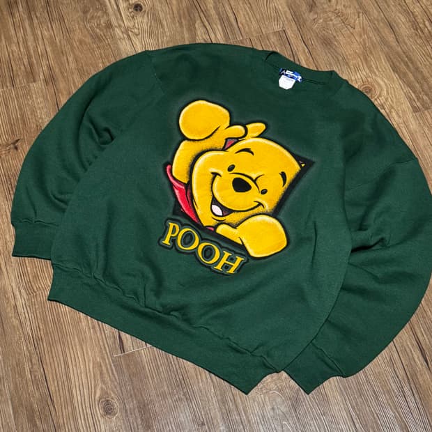 [L] 디즈니 푸 90s MADE IN USA 그래픽 스웻셔츠