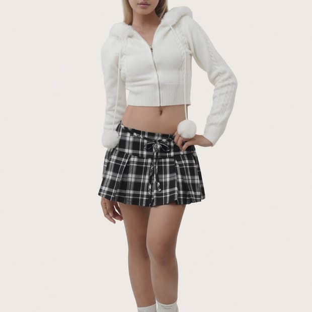 클리시어 스위트볼 후드집업 (윈터 눈송이 집업)