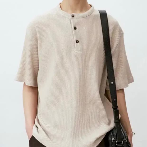 25SS 유스 반팔 니트 L