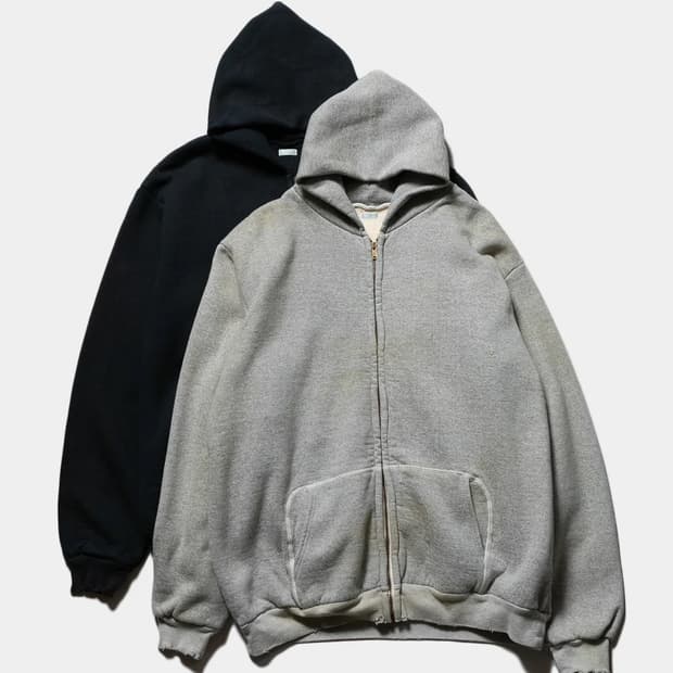 [4] a.presse vintage zip sweat hoodie