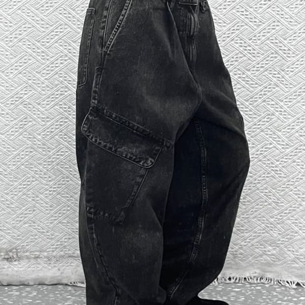 자라 빈티지 스트릿 펑크 힙합 빅 카고팬츠 34인치 C10322