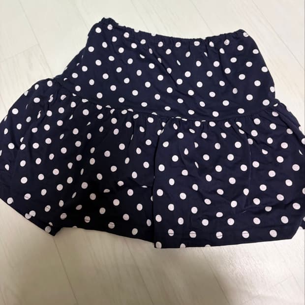 도트 레이어드 스커트