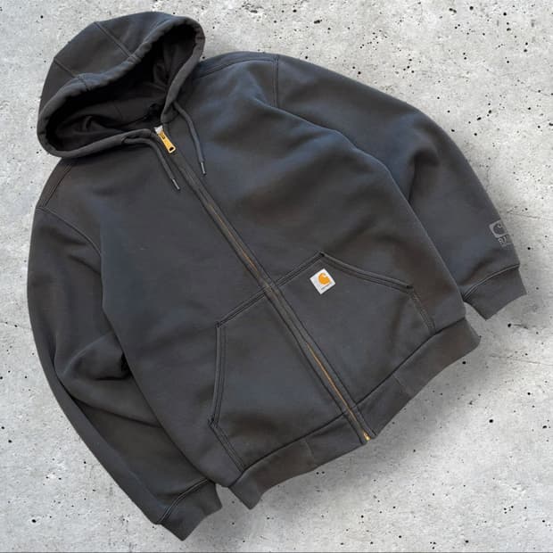 [S] 칼하트 레인디펜더 블랙 후드집업 C626
