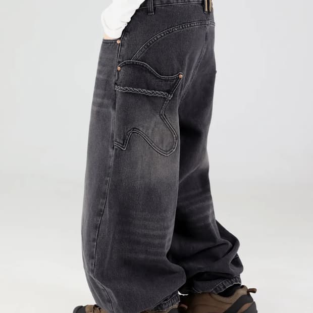 루나키후 워싱 벌룬 데님