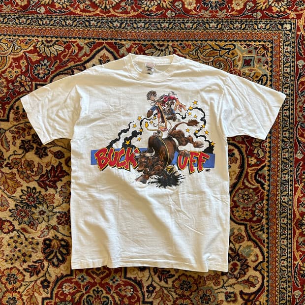 90s 프룻오브더룸 'BUCK OFF' 로데오 - XL