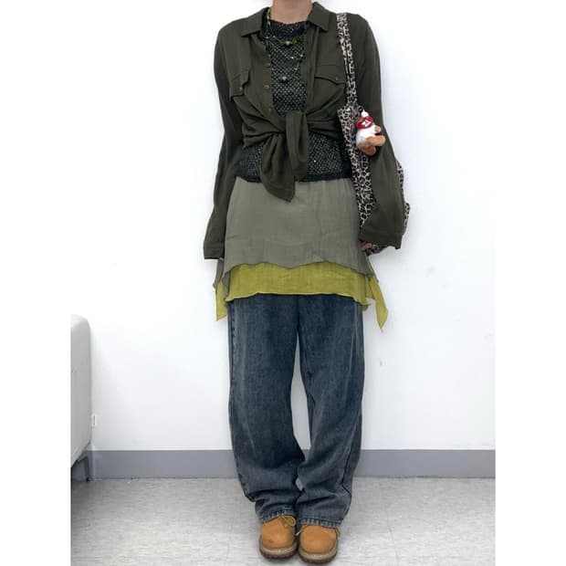 빈티지 레이어드 슬리브리스 원피스