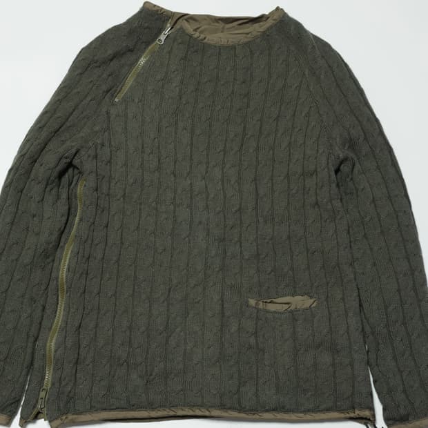 [JPN]Reversible Cable Knit Pullover