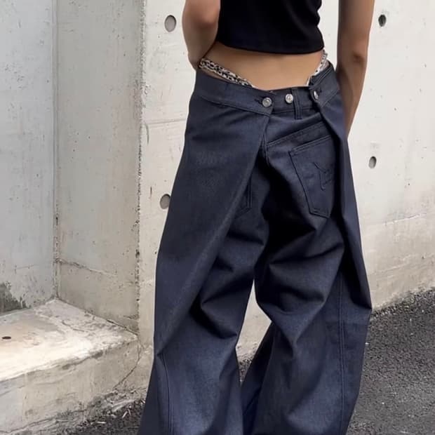 LEEY CANTON DENIM PANTS