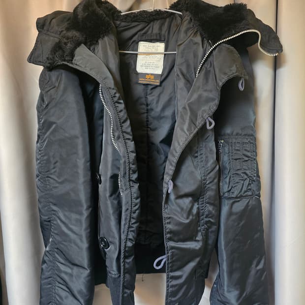 알파인더스트리 N-2B 플라이트 자켓 블랙 L