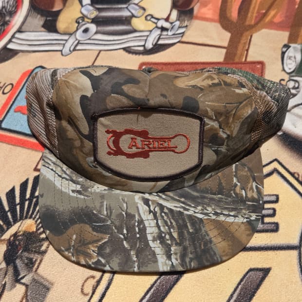 아리엘 USA 카모플라쥬 헌팅캡