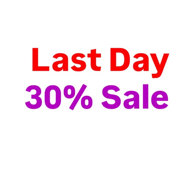 Last Day 30% Sale 🎶🎵