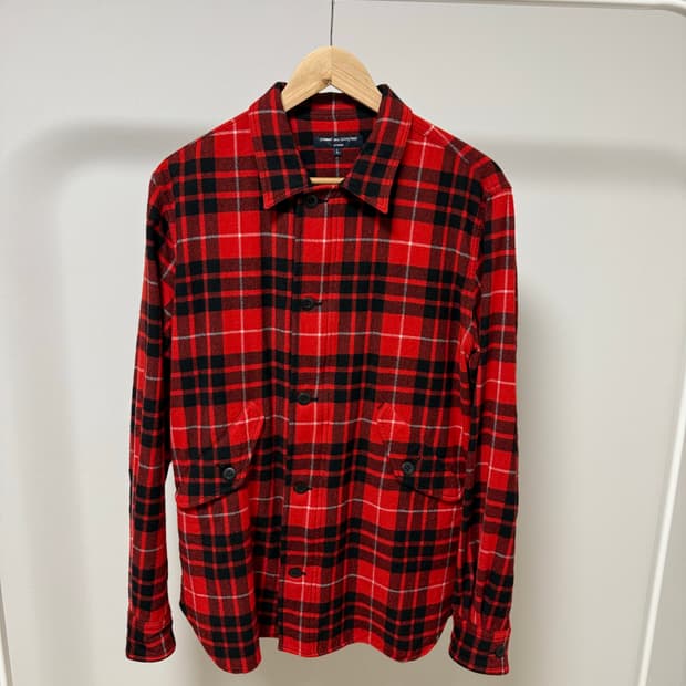 Comme des garcons homme 플란넬 셔츠 자켓