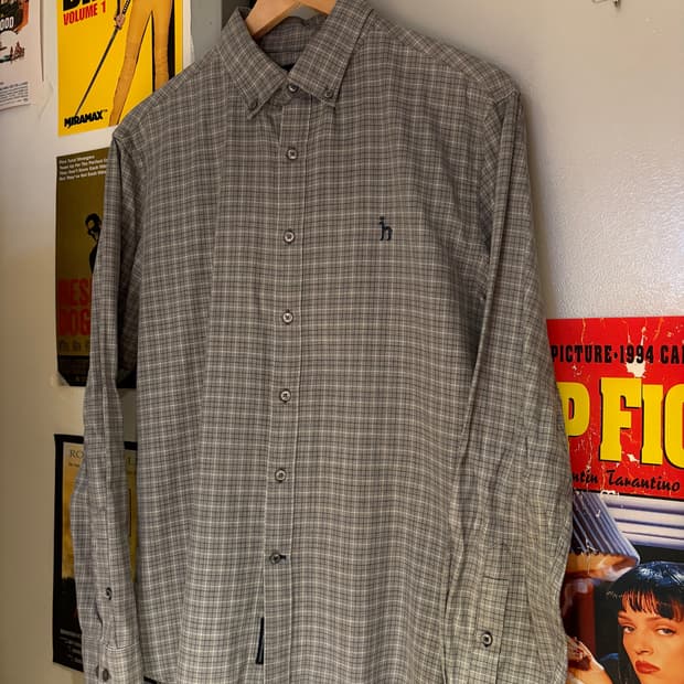 헤지스 체크 셔츠