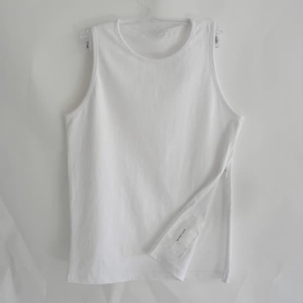 eont's  side zipper cotton top - white 