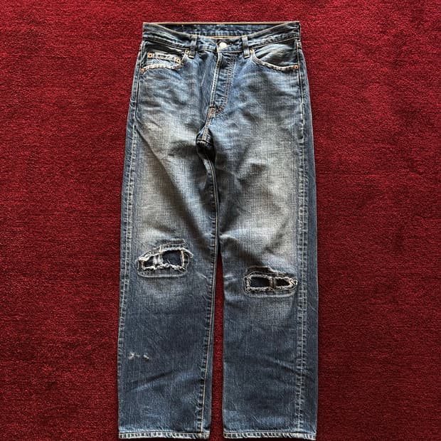 Levis 501 Vintage Repair denim
