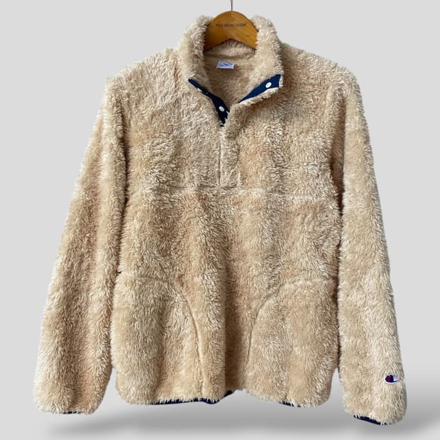 (여성L)챔피온 스냅 플리스 풀오버