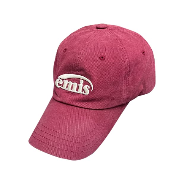 emis 이미스 버건디 볼캡 모자