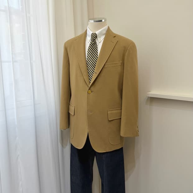 제이프레스 금장 카멜 스포츠코트