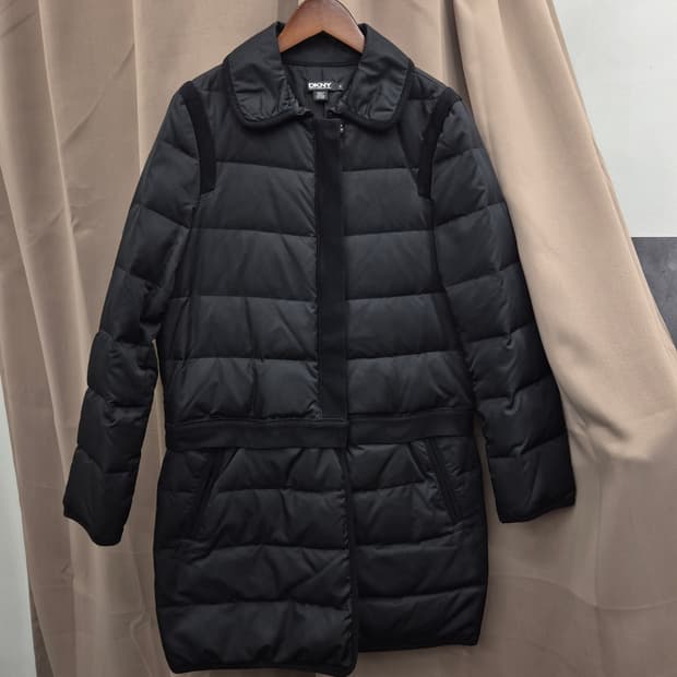 DKNY 블랙 여성 패딩 코트 S