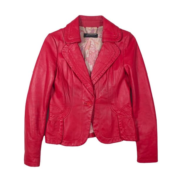 베스띠벨리 리얼 양가죽 페이즐리 라이닝 자켓 66