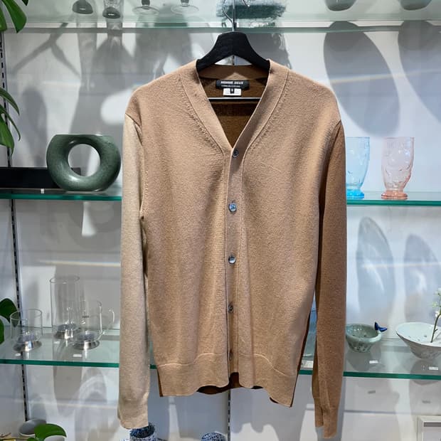 꼼데가르송 옴므 듀스 wool cardigan