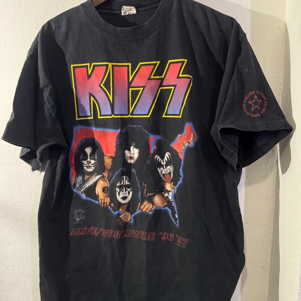 1996년 kiss band tshirt