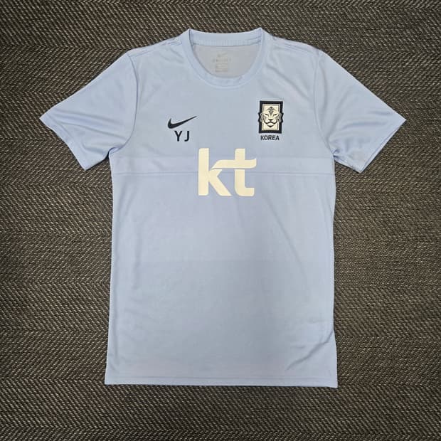 나이키 대한민국 축구 대표팀 트레이닝 티셔츠 하늘색 (1)