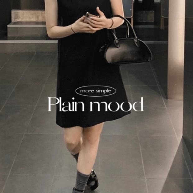 (미착용, 새상품) 슬로우앤드 made. 클린 모던핏 조끼 원피스