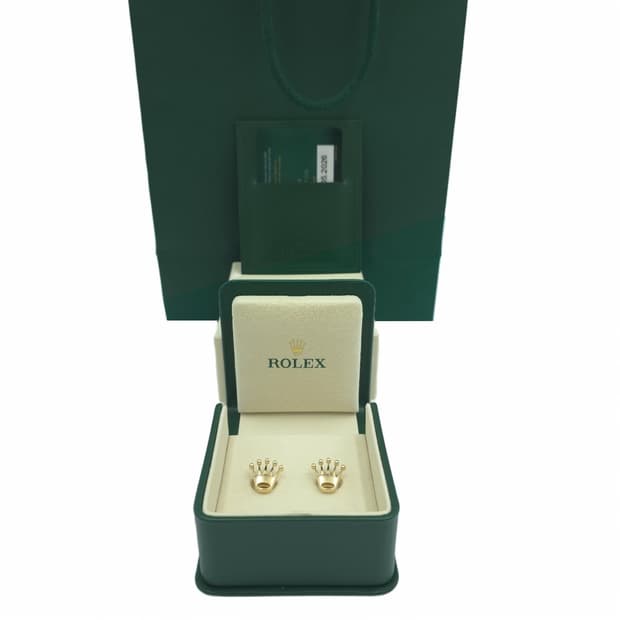 롤렉스 크라운 커프링크스 18K 옐로우골드 A1018 커프스