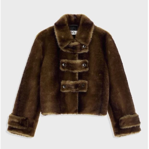 open yy faux fur toggle jacket 토글 퍼 자켓 S