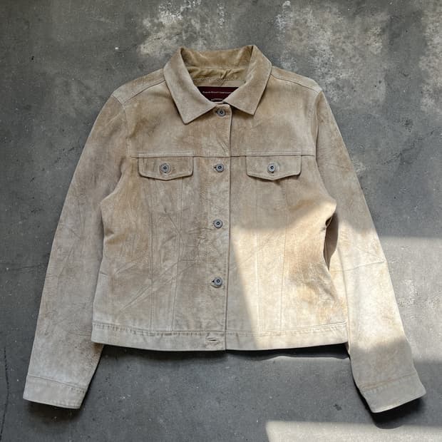 Eddie Bauer 스웨이드 트러커 자켓 