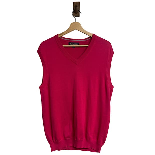 브룩스브라더스 수피마 코튼 니트 조끼 M