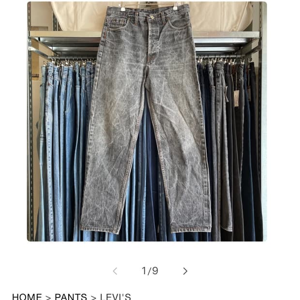 Levis 501 denim 32/36