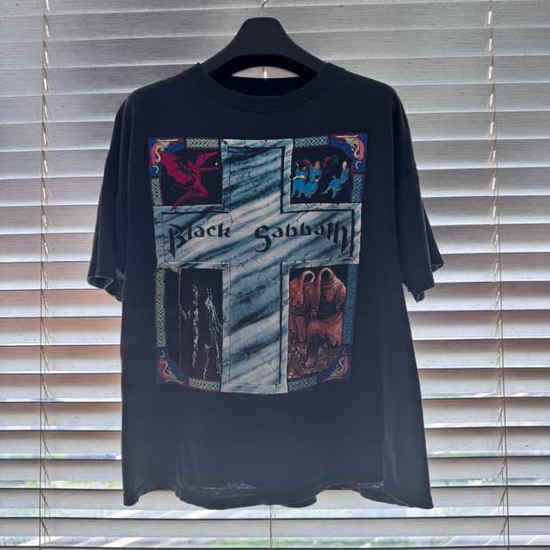 [XL] 90s 블랙사바스 92 Dehumanizer Tour 밴드티