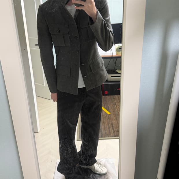 발렌시아가 AW2006 울 밀리터리 자켓(46)