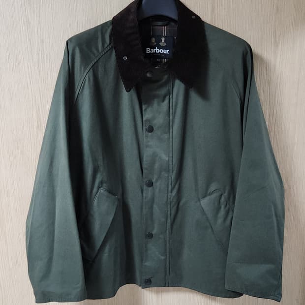 (착샷) 바버 트랜스포트 논왁스 세이지 barbour