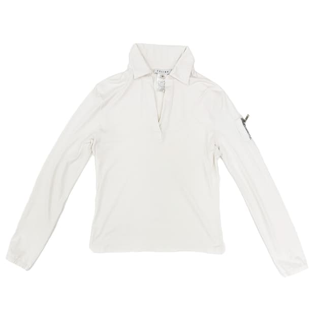Celine Zipper Detail Jersey Top/ L