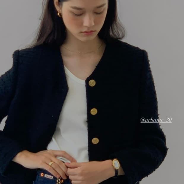 얼바닉 캄파리 트위드 자켓 