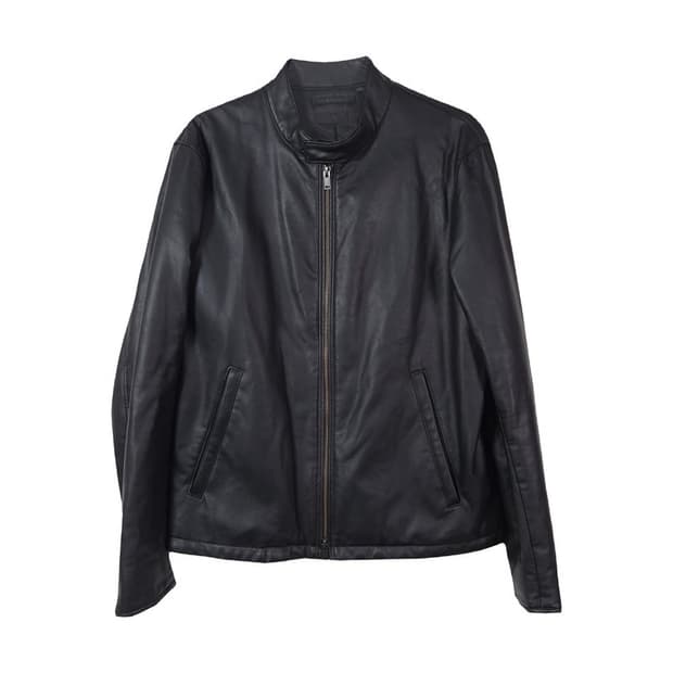 유니클로 페이크 레더 싱글 라이더 자켓 L