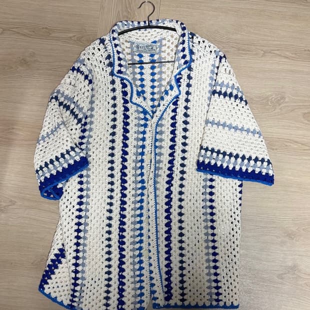 STU 니트 반팔 셔츠