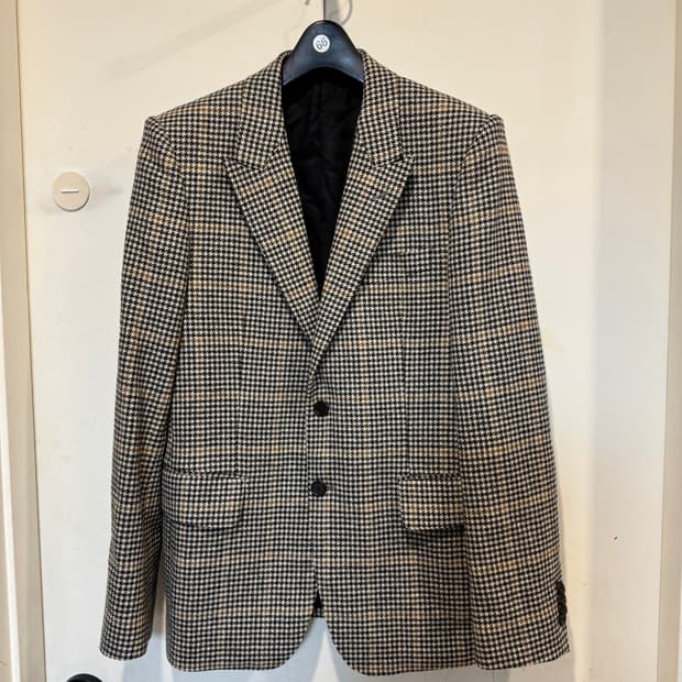 마카웨어 울 체크 자켓